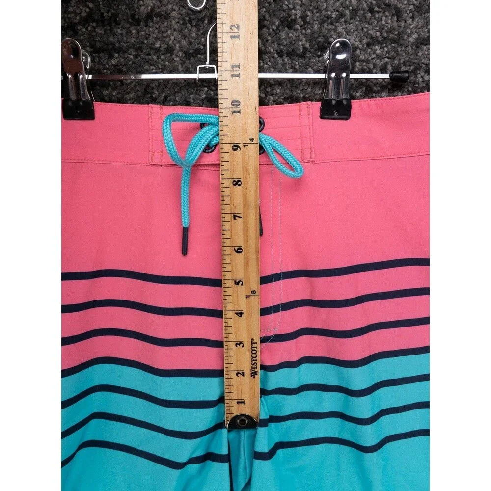 Vineyard Vines Performance Board Shorts Mens 30 Actual 31 Turquoise Pink Stretch